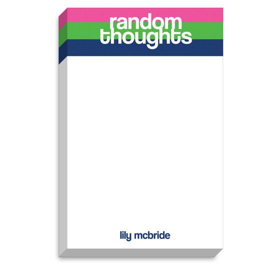 Random Thoughts Chunky Notepad